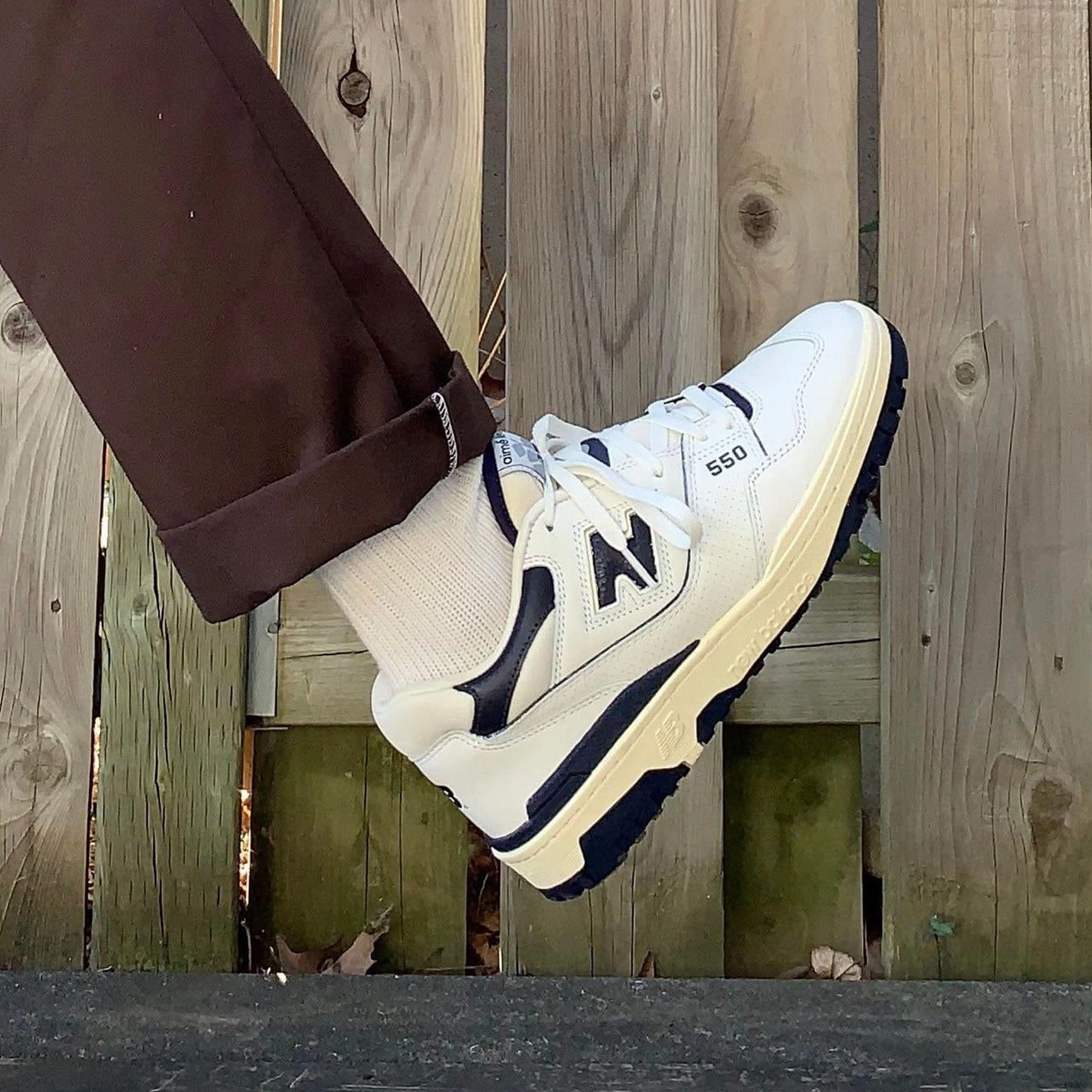 Aim Leon Dore x New Balance 550 'Navy' Vintage 550 sneakers