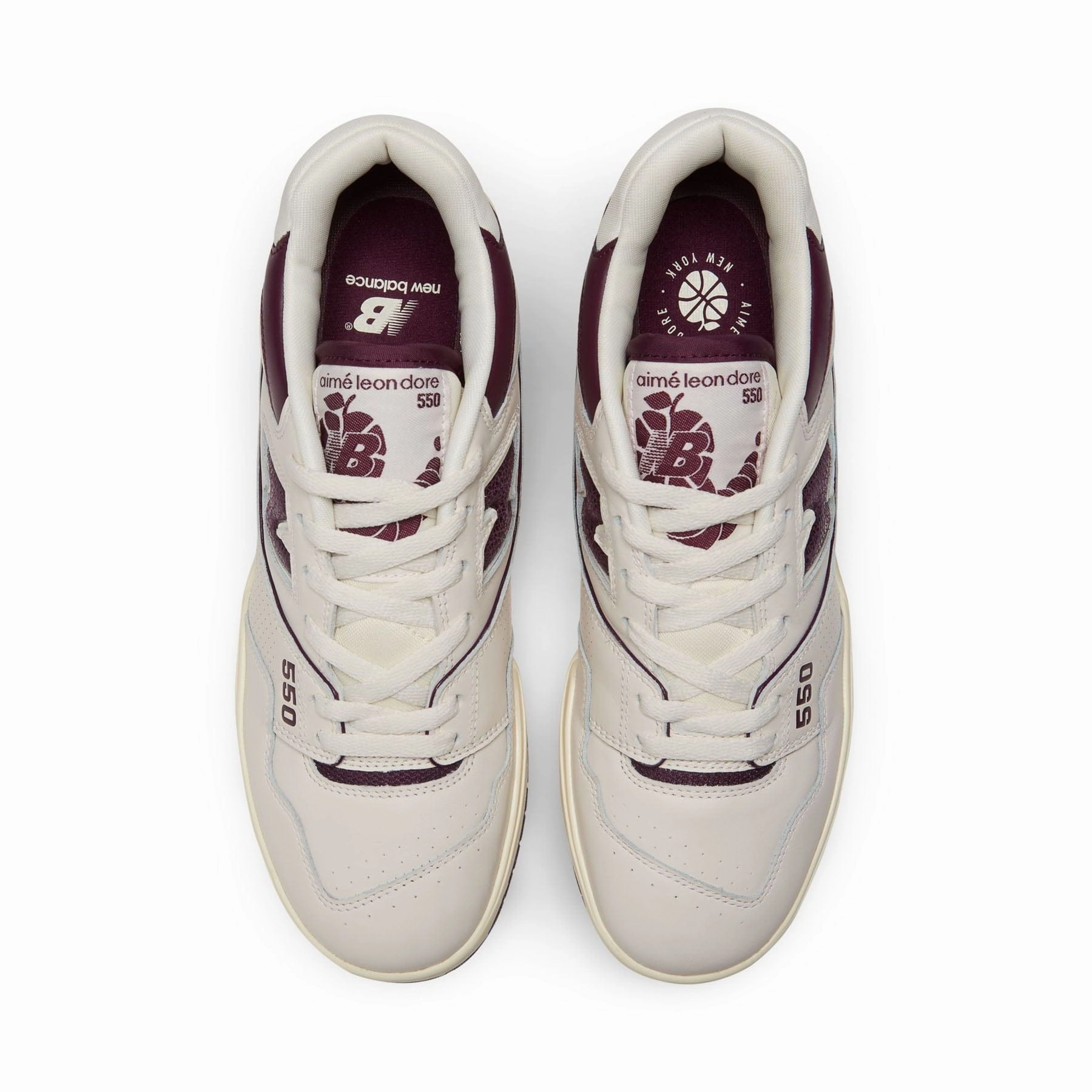 Aim Leon Dore x New Balance 550 'Purple' Vintage 550 sneakers
