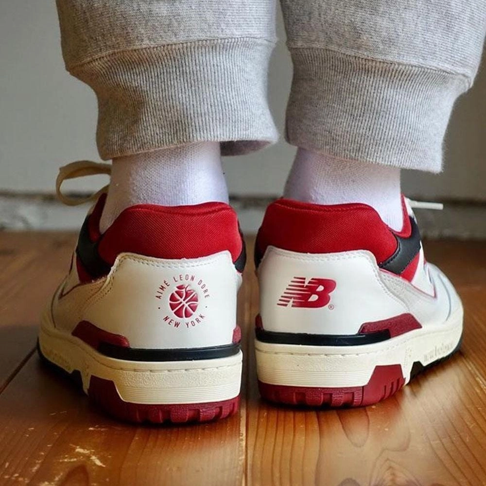 Aim Leon Dore x New Balance 550 'Red' Vintage 550 sneakers
