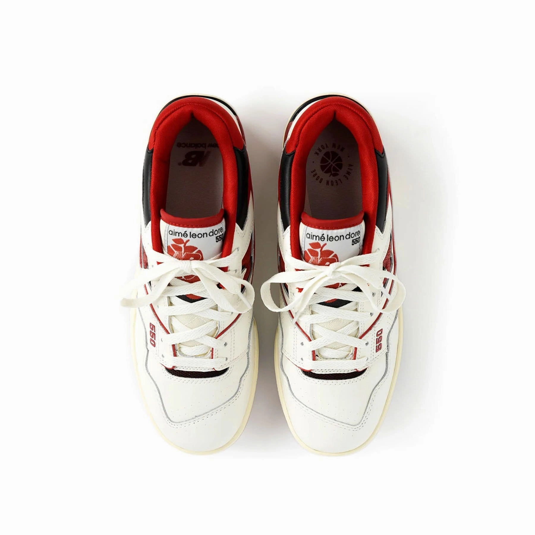 Aim Leon Dore x New Balance 550 'Red' Vintage 550 sneakers