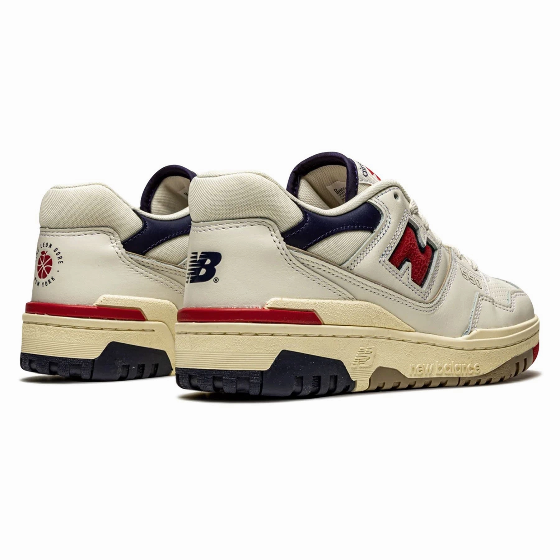 Aim Leon Dore x New Balance 550 Red Navy Vintage 550 sneakers