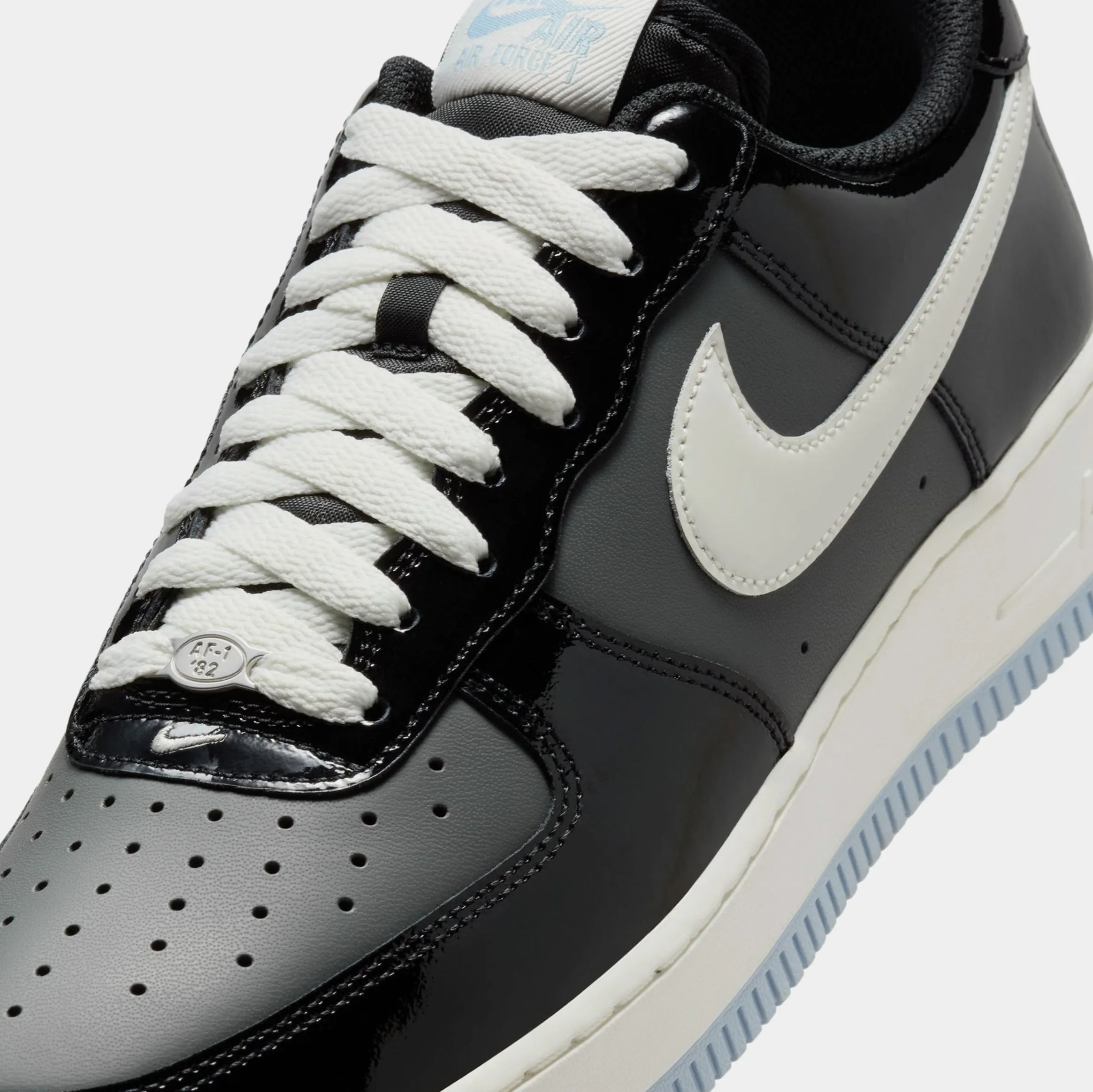 Air Force 1 '07 Low Mens Lifestyle Shoes (Black/Sail/Armory Blue/Iron Grey) Nike Max 95 versions