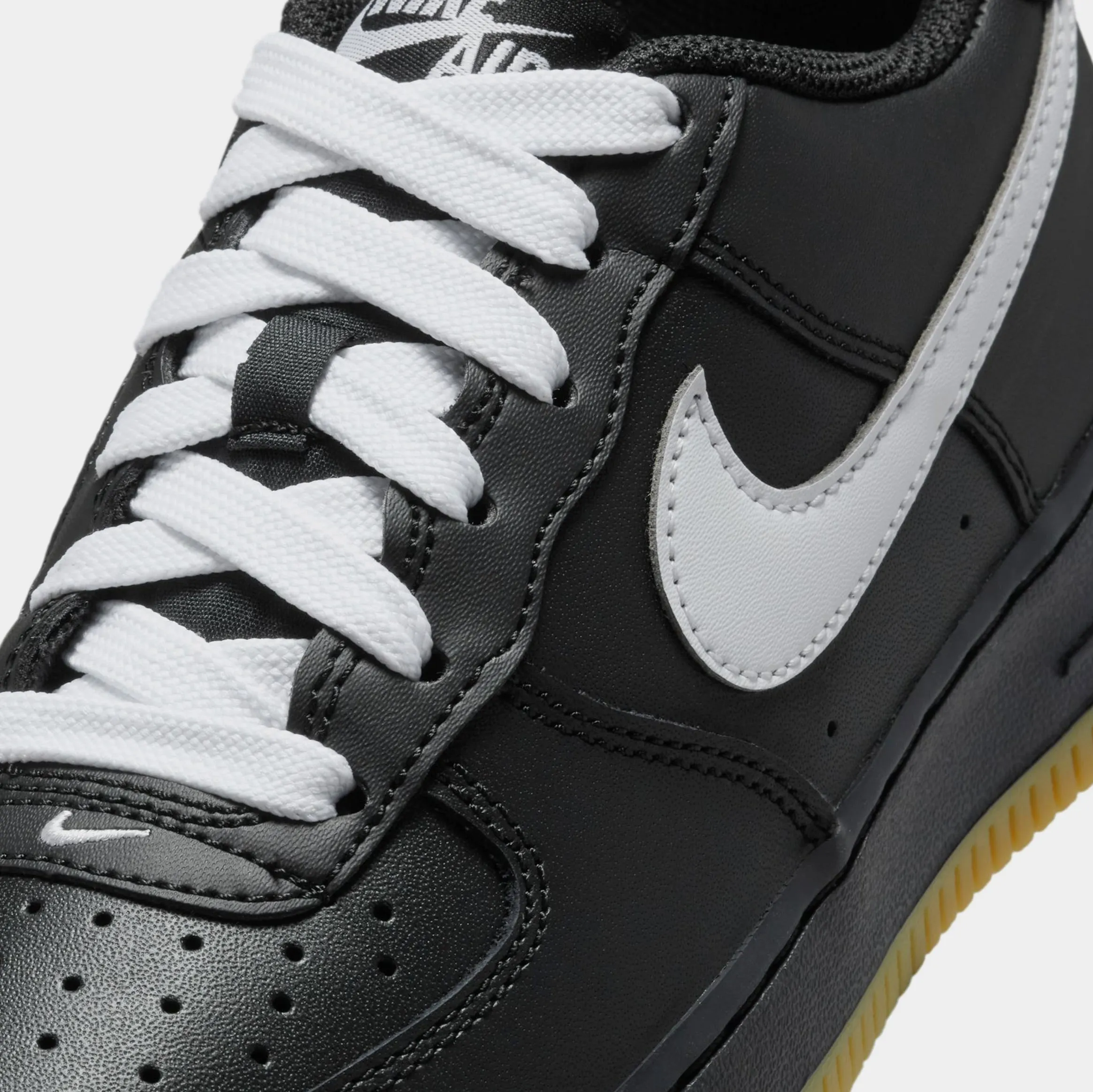 Air Force 1 '07 LV8 Grade School Lifestyle Shoes (Black/Gum Light Brown/White) Nike Max 95 versions