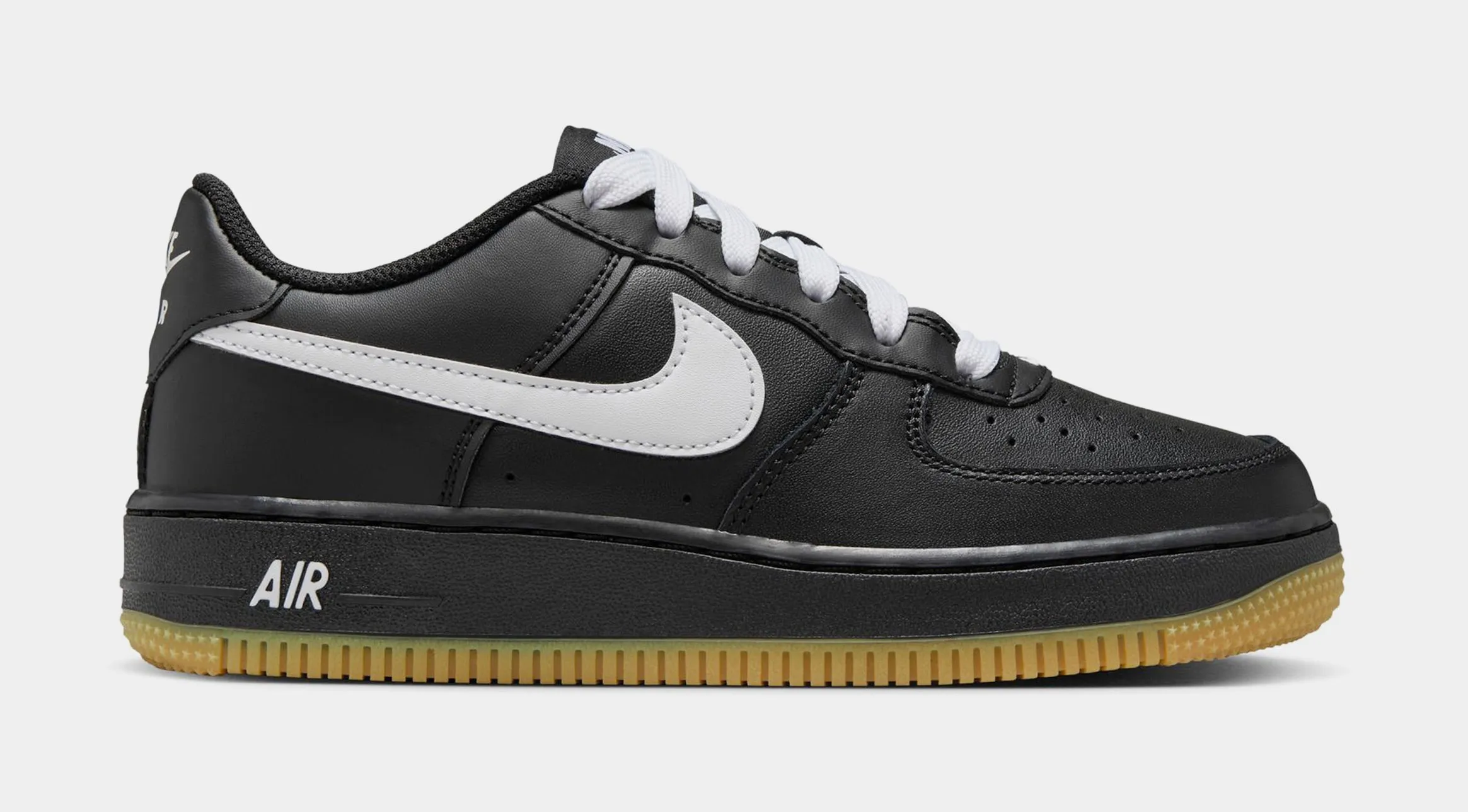 Air Force 1 '07 LV8 Grade School Lifestyle Shoes (Black/Gum Light Brown/White) nike air force 1 timeless streetwear shoes