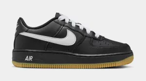 Air Force 1 '07 LV8 Grade School Lifestyle Shoes (Black/Gum Light Brown/White) nike air force 1 timeless streetwear shoes