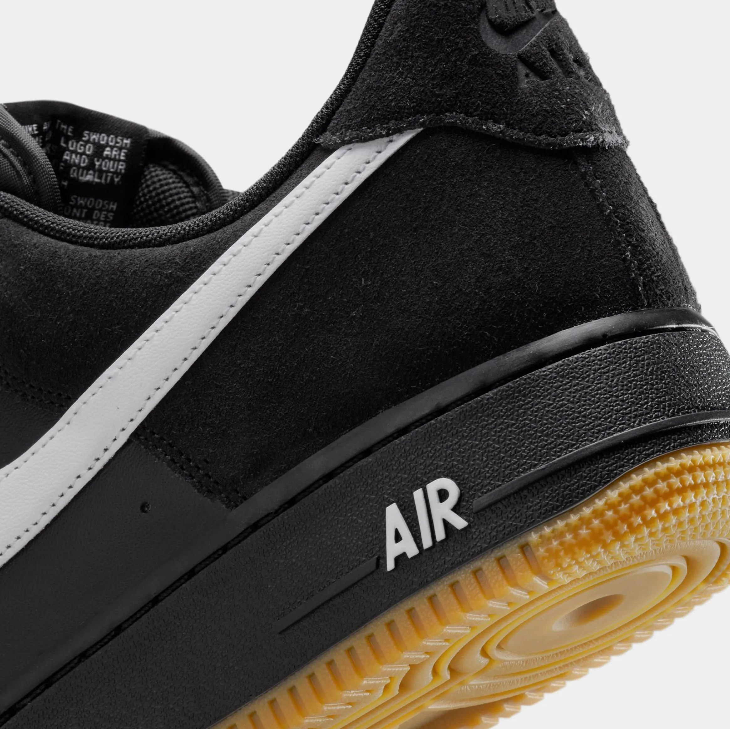 Air Force 1 '07 LV8 Mens Lifestyle Shoes (Black/Gum Light Brown/White) Nike Max 95 versions