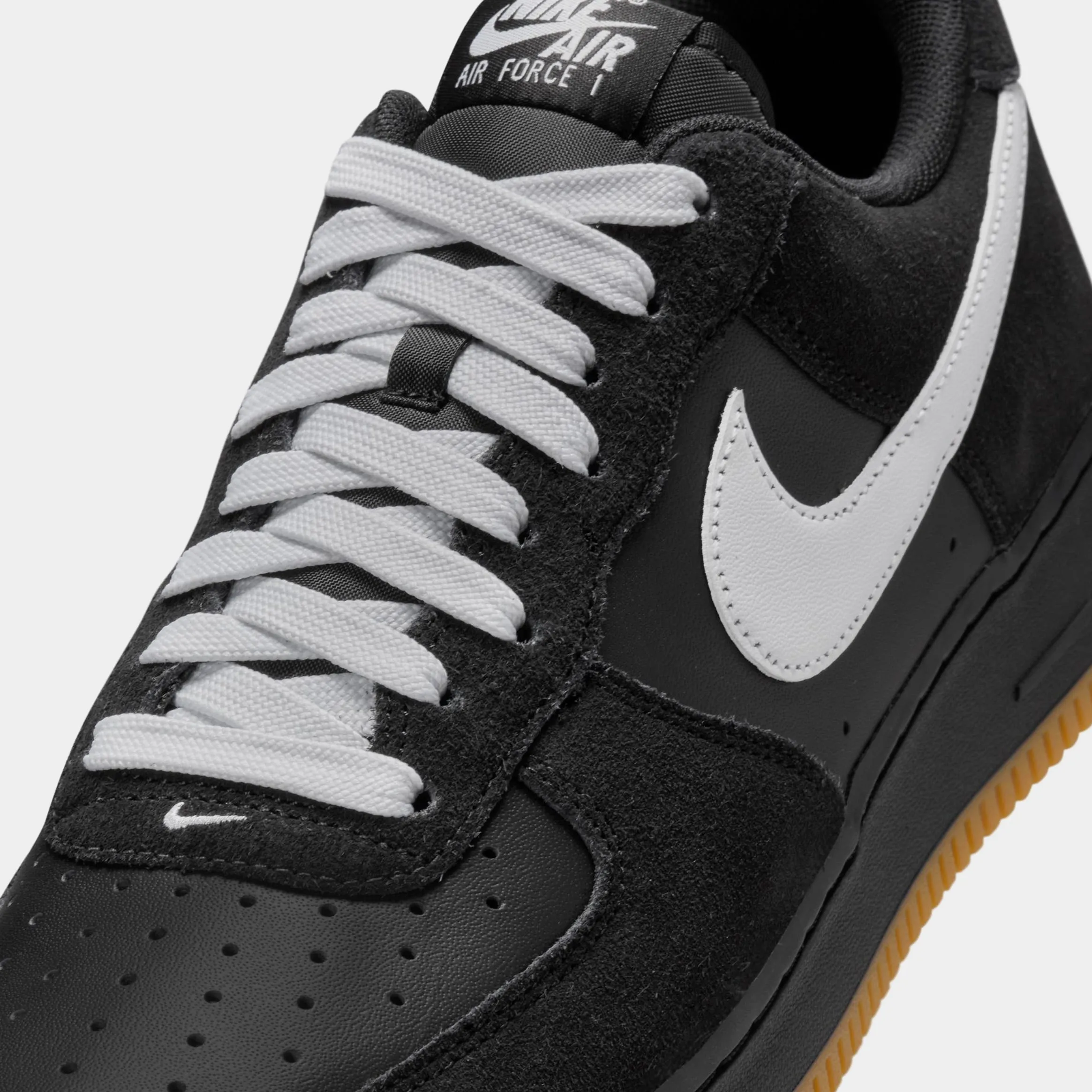 Air Force 1 '07 LV8 Mens Lifestyle Shoes (Black/Gum Light Brown/White) Nike Max 95 versions