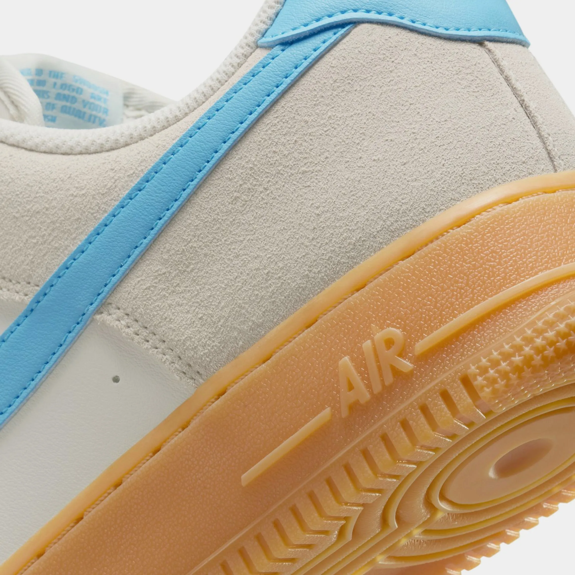 Air Force 1 '07 LV8 Mens Lifestyle Shoes (Phantom/Baltic Blue/Gum Yellow) Nike Max 95 versions