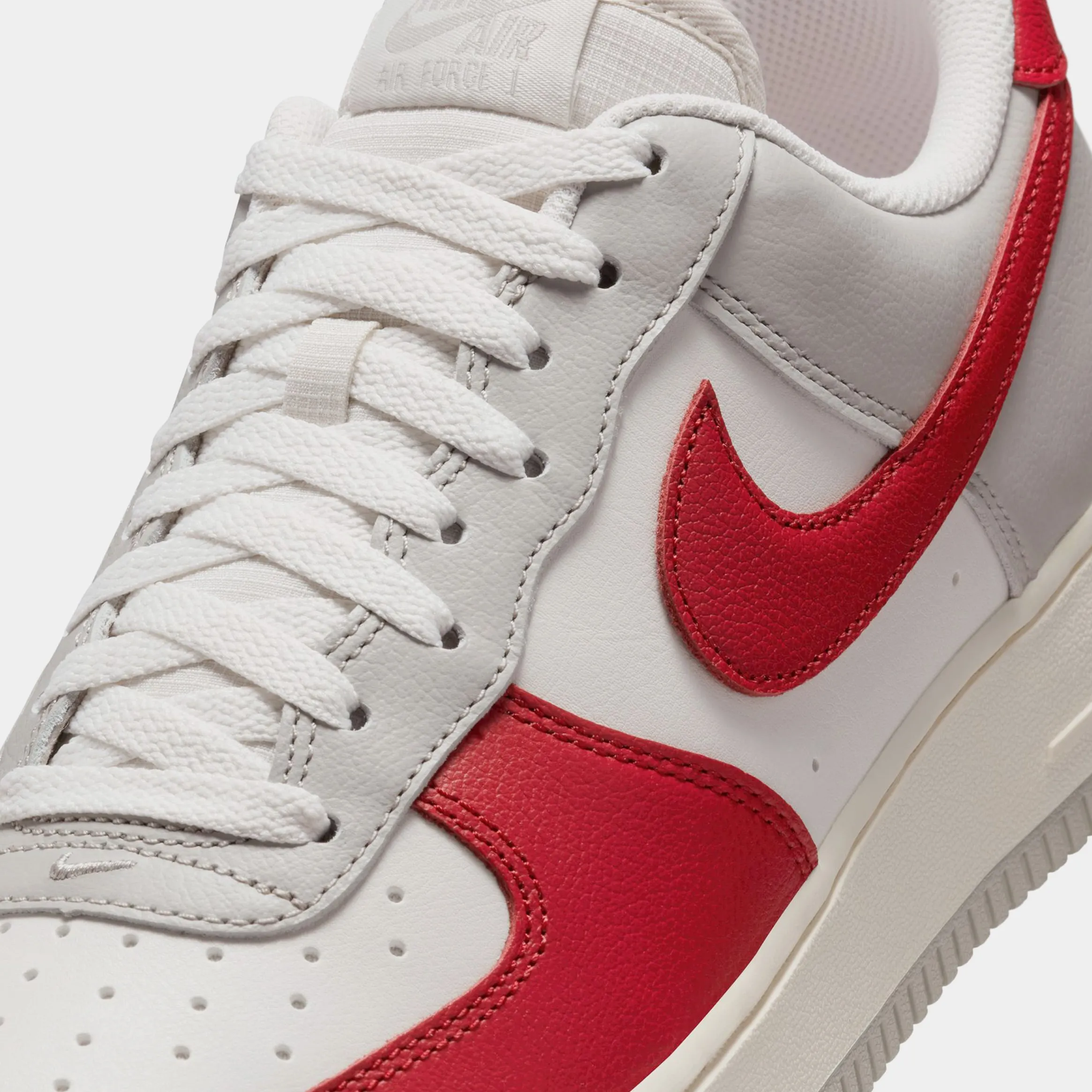Air Force 1 '07 LV8 Red Toe Mens Basketball Shoes (Gym Red/Pale Ivory/Phantom/Iron Ore) Nike Max 95 versions