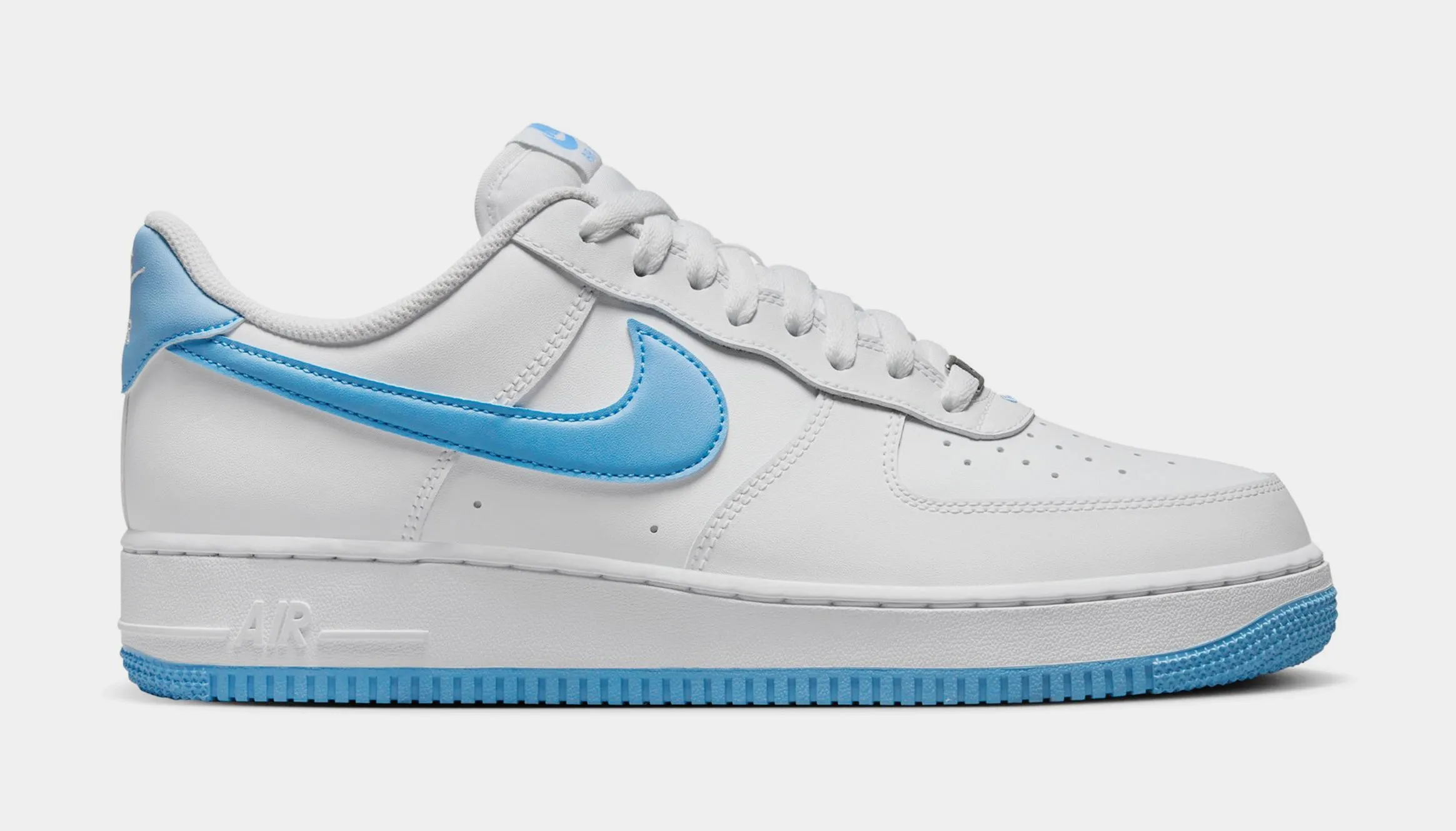 Air Force 1 '07 Mens Lifestyle Shoes (White/Aquarius Blue/White) nike air force 1 timeless streetwear shoes