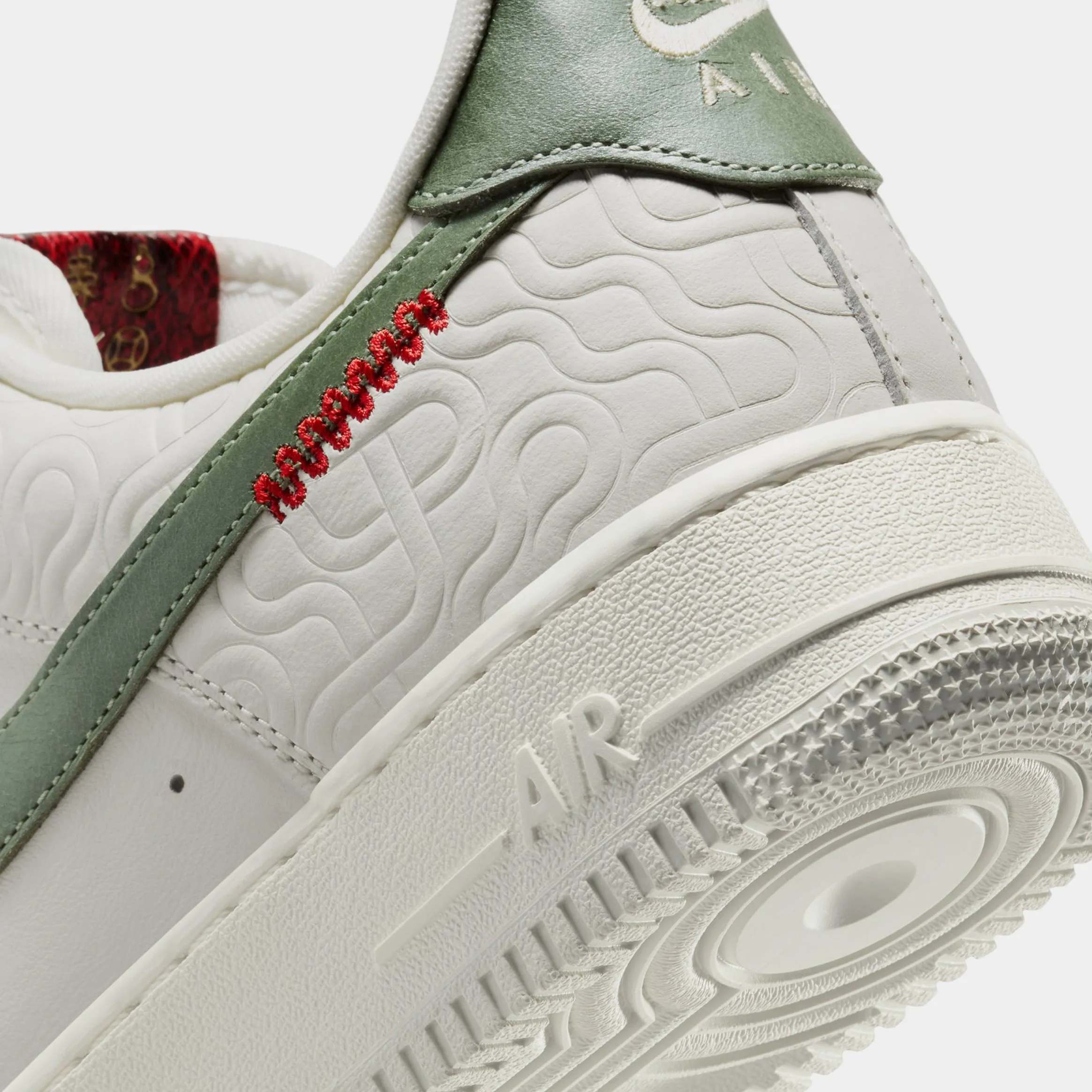 Air Force 1 '07 Year Of The Snake Mens Lifestyle Shoes (Sail/Jade Horizon/Light Bone/University Red) Nike Max 95 versions