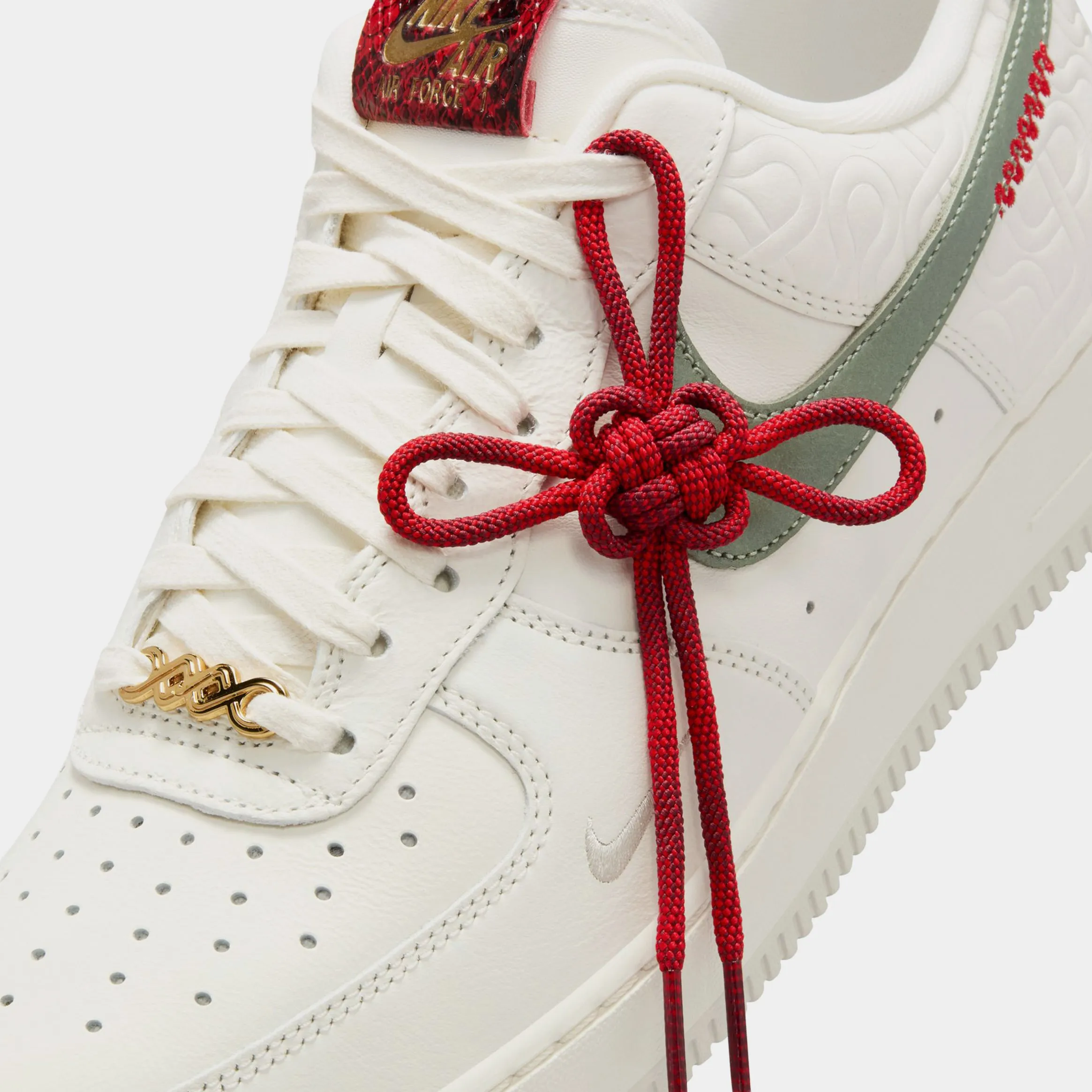 Air Force 1 '07 Year Of The Snake Mens Lifestyle Shoes (Sail/Jade Horizon/Light Bone/University Red) Nike Max 95 versions