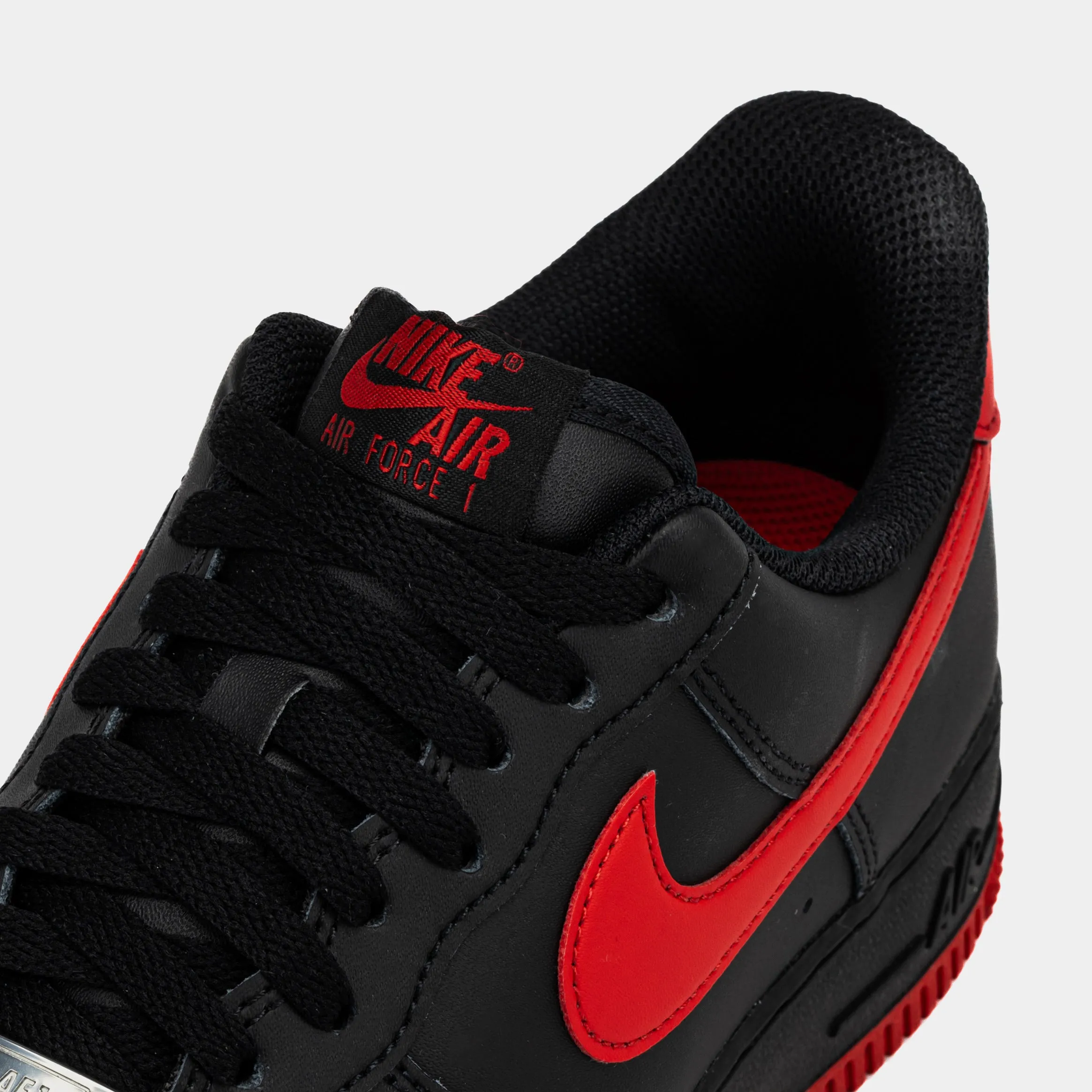 Air Force 1 Low Bred Mens Basketball Shoes (Black/University Red) Nike Max 95 versions