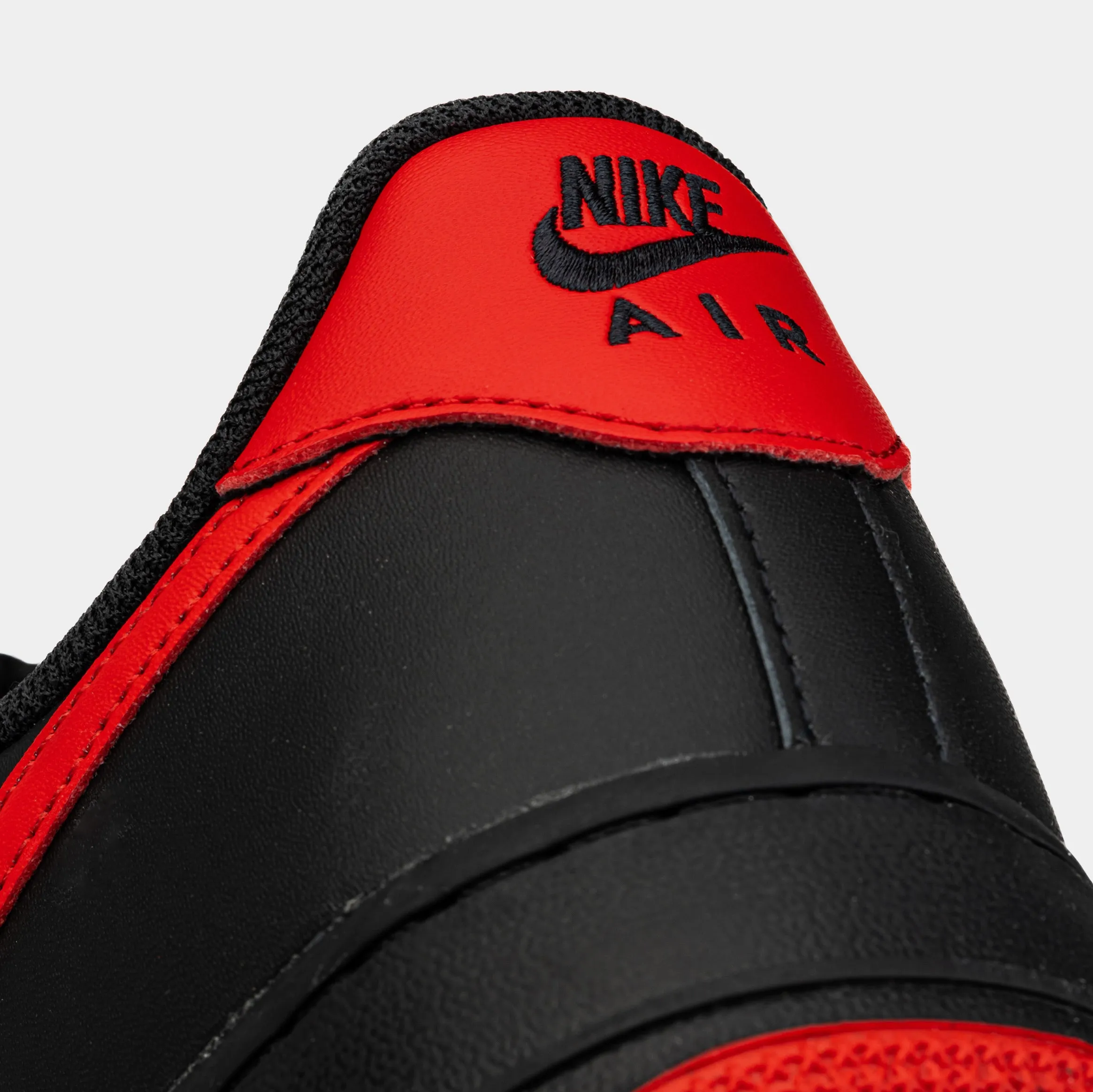 Air Force 1 Low Bred Mens Basketball Shoes (Black/University Red) Nike Max 95 versions