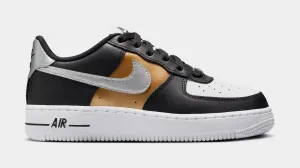 Air Force 1 Low Grade School Lifestyle Shoes (Black/White/Metallic Gold) nike air force 1 timeless streetwear shoes