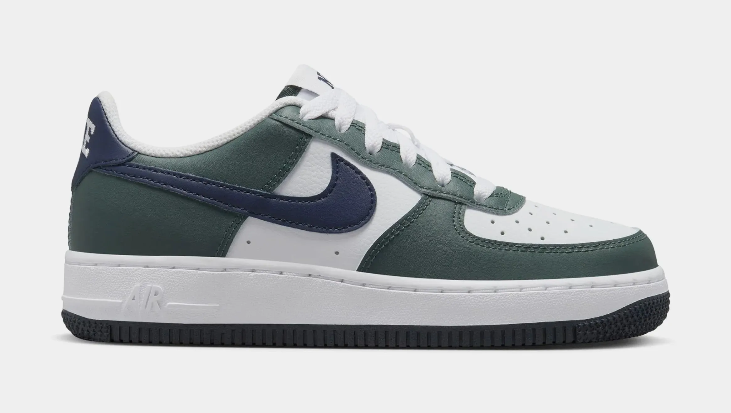 Air Force 1 Low Grade School Lifestyle Shoes (Vintage Green/White/Obsidian) nike air force 1 timeless streetwear shoes