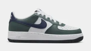 Air Force 1 Low Grade School Lifestyle Shoes (Vintage Green/White/Obsidian) nike air force 1 timeless streetwear shoes
