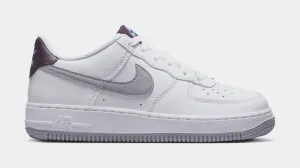 Air Force 1 Low Grade School Lifestyle Shoes (White/Burgundy Ash/Royal Pulse/Cement Grey) nike air force 1 timeless streetwear shoes