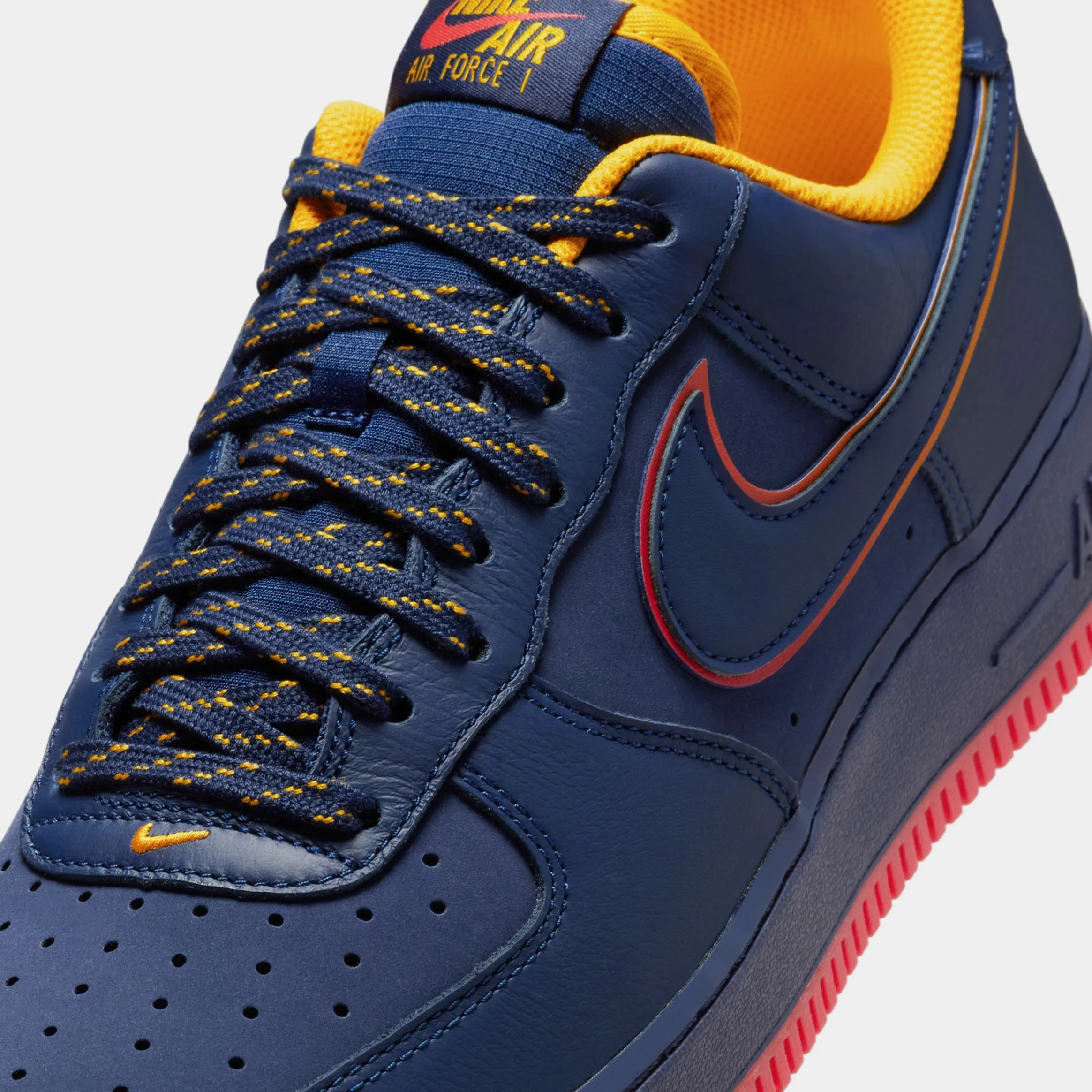 Air Force 1 Low Retro Mens Lifestyle Shoes (Midnight Navy/Light Crimson/University Gold/Blue Void) Nike Max 95 versions