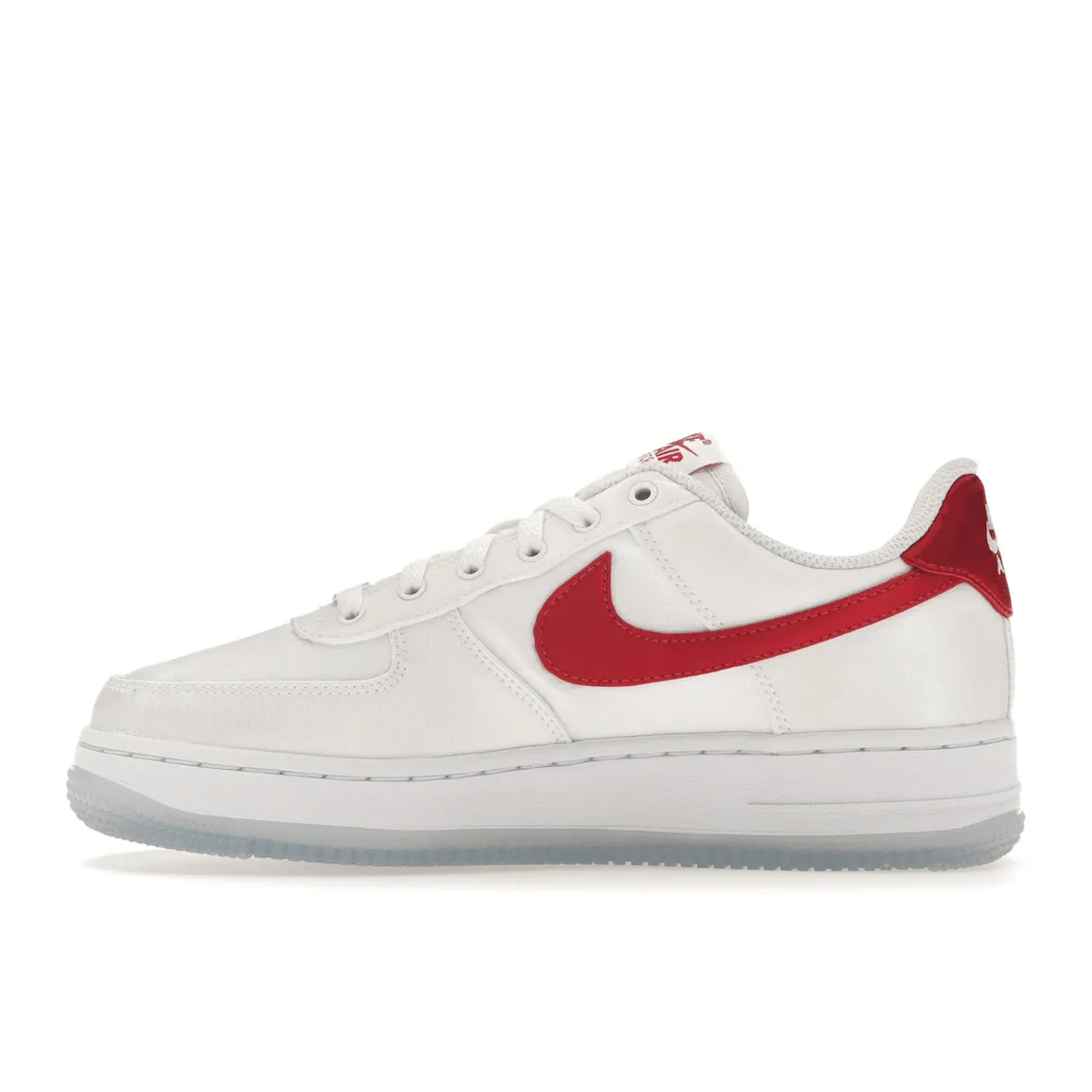Air Force 1 Low Satin White Red Nike Air Force 1 classic shoes