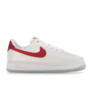 Air Force 1 Low Satin White Red Nike Air Force 1 heritage shoes for everyday wear