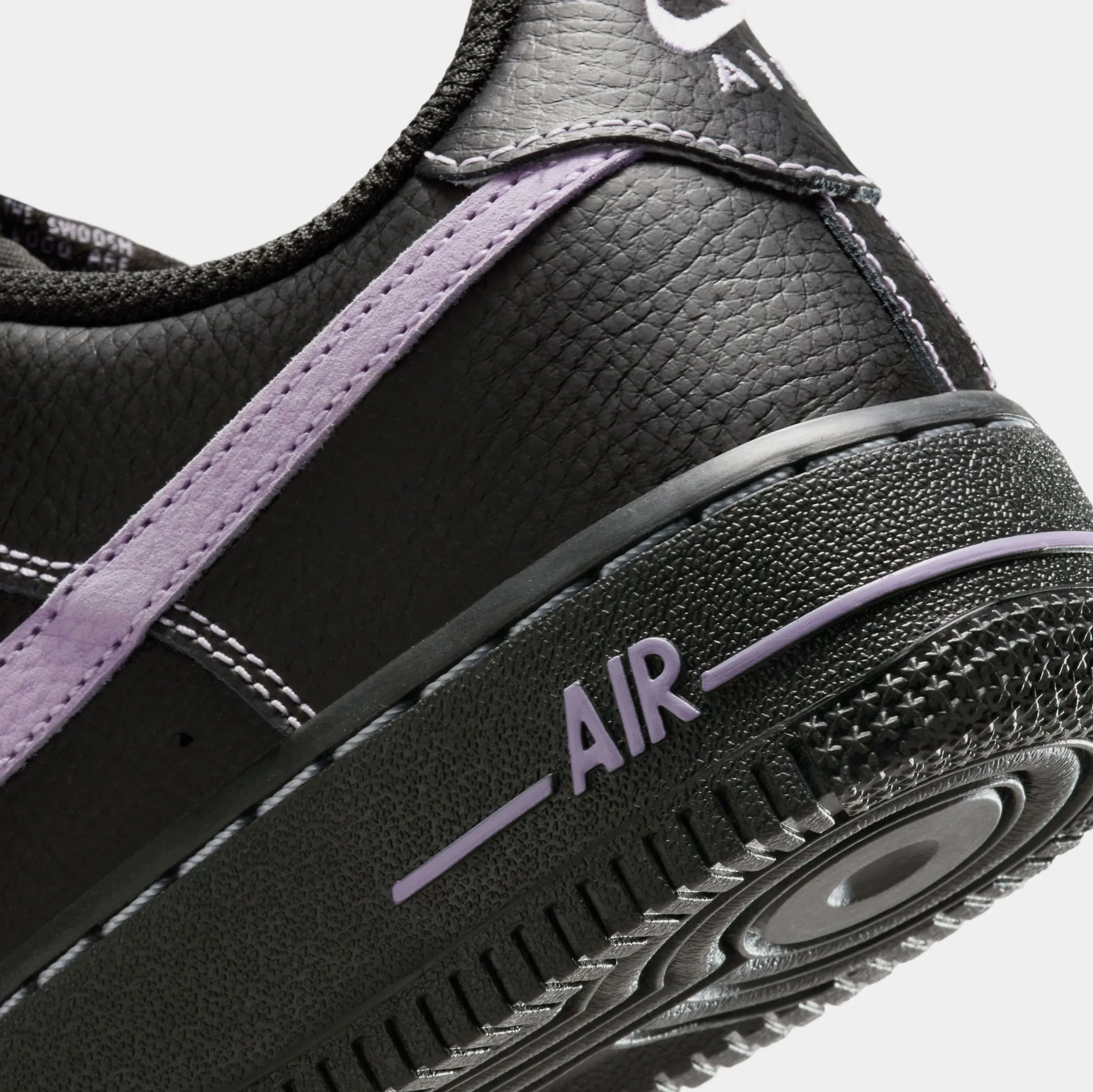 Air Force 1 LV8 Grade School Basketball Shoes (Black/Hydrangeas) Nike Max 95 versions