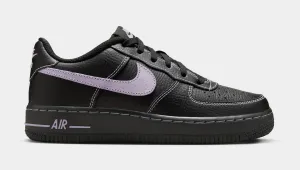Air Force 1 LV8 Grade School Basketball Shoes (Black/Hydrangeas) nike air force 1 timeless streetwear shoes
