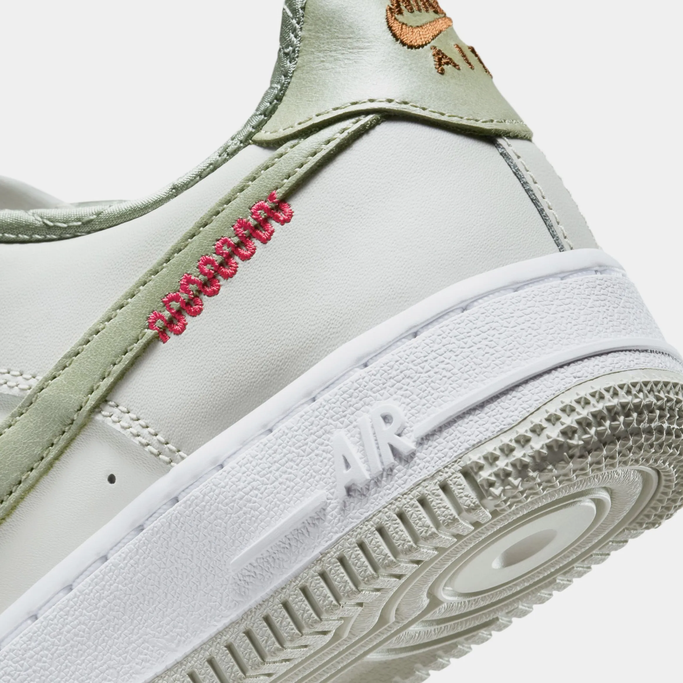 Air Force 1 LV8 Year Of The Snake Grade School Lifestyle Shoes (Sail/White/Light Bone/Olive Aura) Nike Max 95 versions
