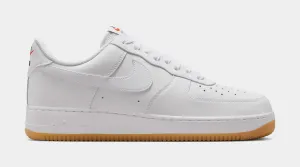 Air Force 1 Mens Lifestyle Shoes (White/Gum Yellow/Safety Orange/White) nike air force 1 timeless streetwear shoes