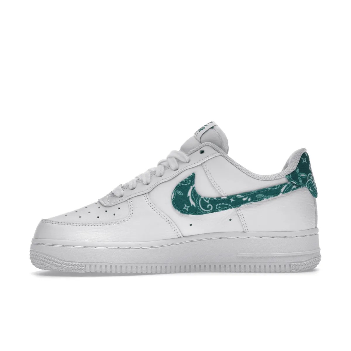 Air Force 1 White Green Paisley Nike Air Force 1 classic shoes