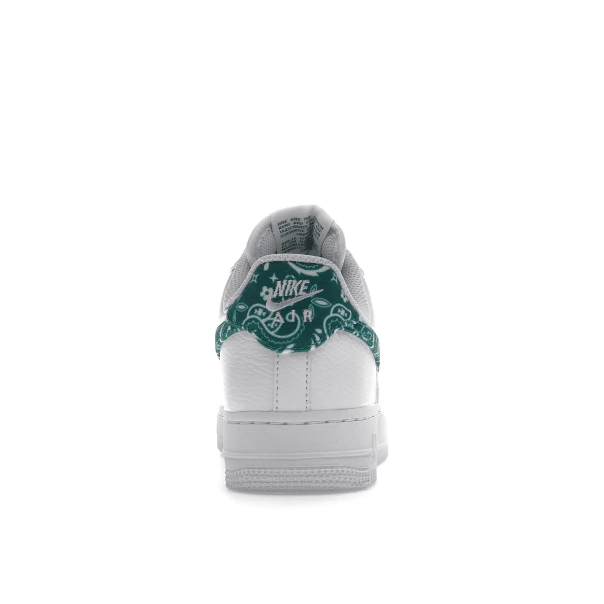 Air Force 1 White Green Paisley Nike Air Force 1 classic shoes