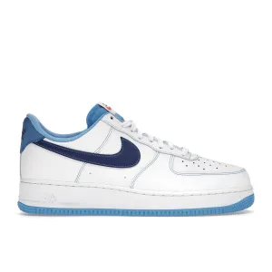 Air Force 1 White University Blue Nike Air Force 1 heritage shoes for everyday wear