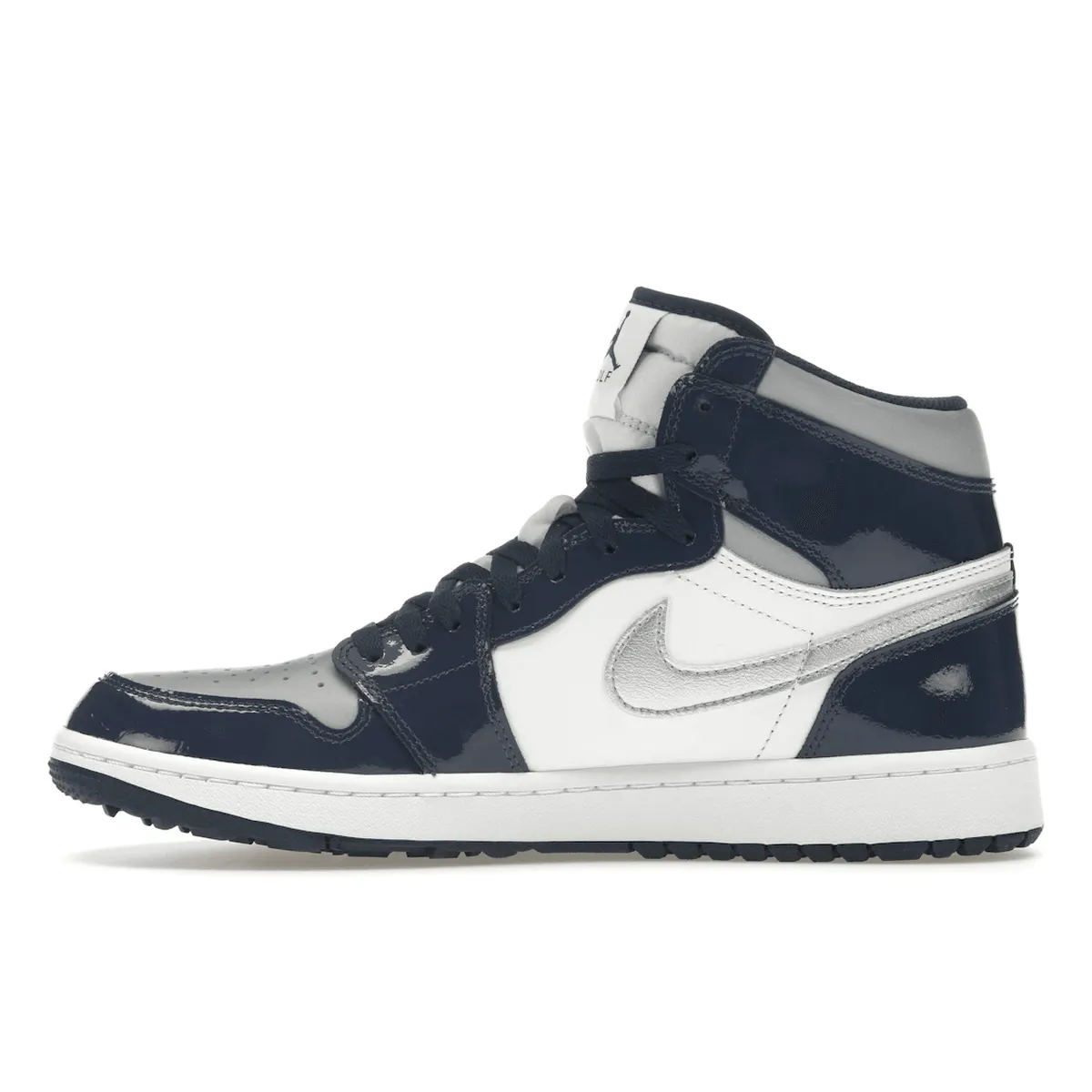 Air Jordan 1 Retro High Golf Patent Midnight Navy Nike Golf shoes
