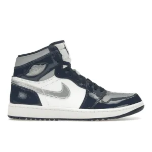 Air Jordan 1 Retro High Golf Patent Midnight Navy nike golf specialized golf shoes performance fit