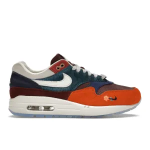 Air Max 1 Kasina Won-Ang Orange Nike Air Max casual shoes with visible air tech