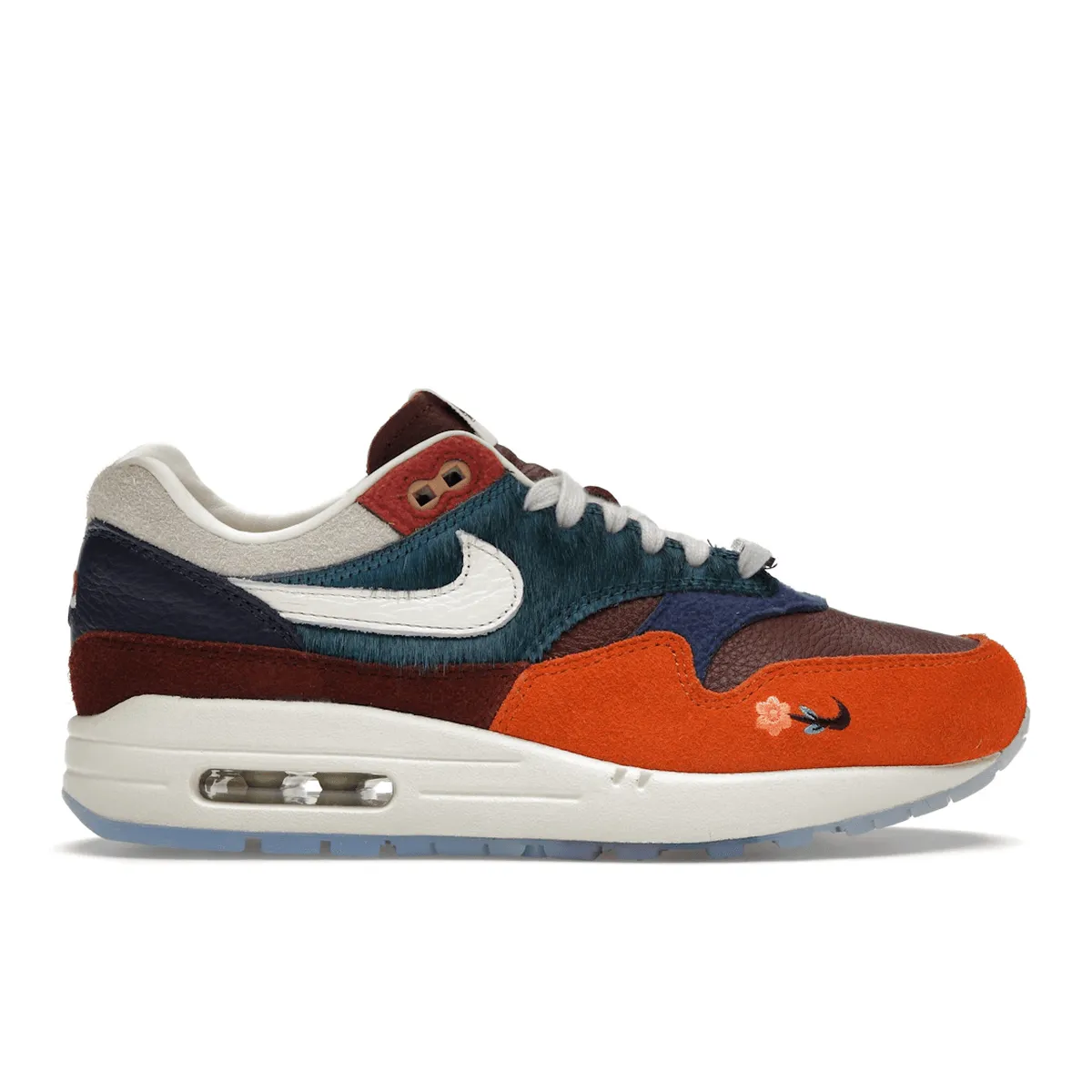 Air Max 1 Kasina Won-Ang Orange Nike Air Max casual shoes with visible air tech
