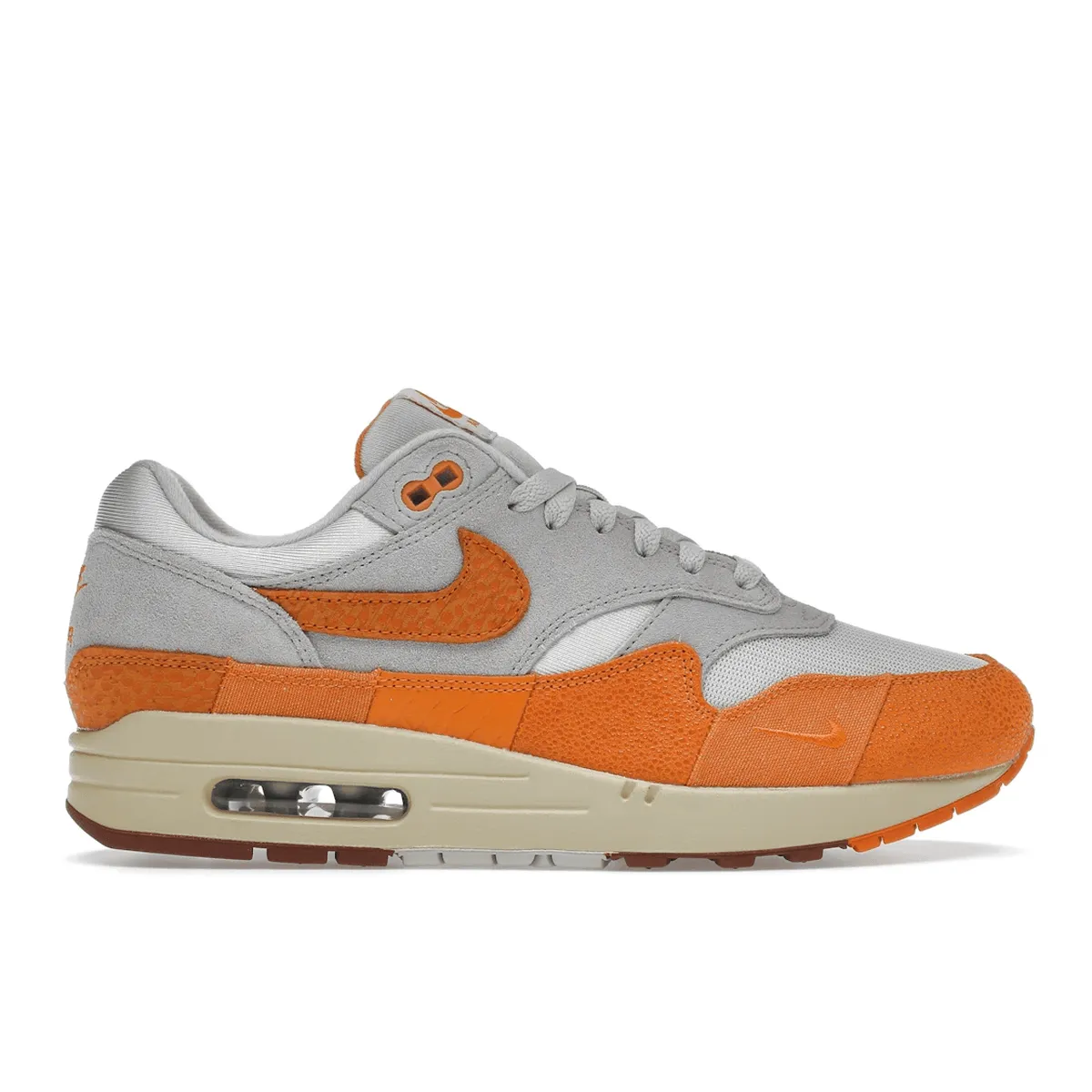 Air Max 1 Magma Orange Patch Work Nike Air Max casual shoes with visible air tech