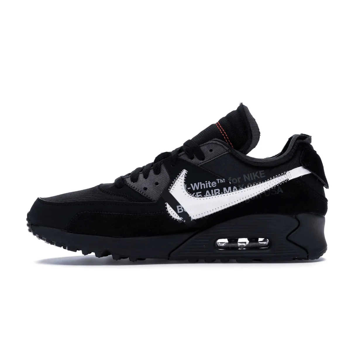 Air Max 90 X Off White Black Nike Air Max casual shoes