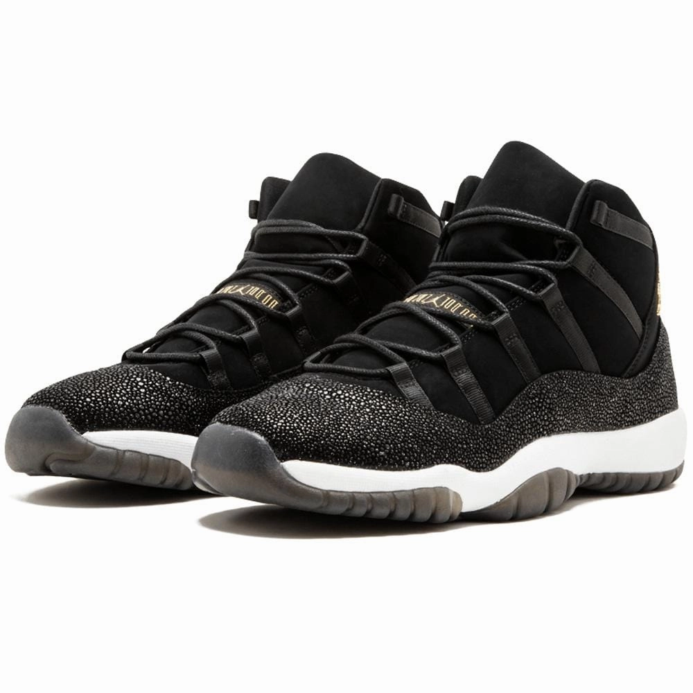 Air Jordan 11 HC Heiress GG Black-Metallic Gold Bold classic sport shoes