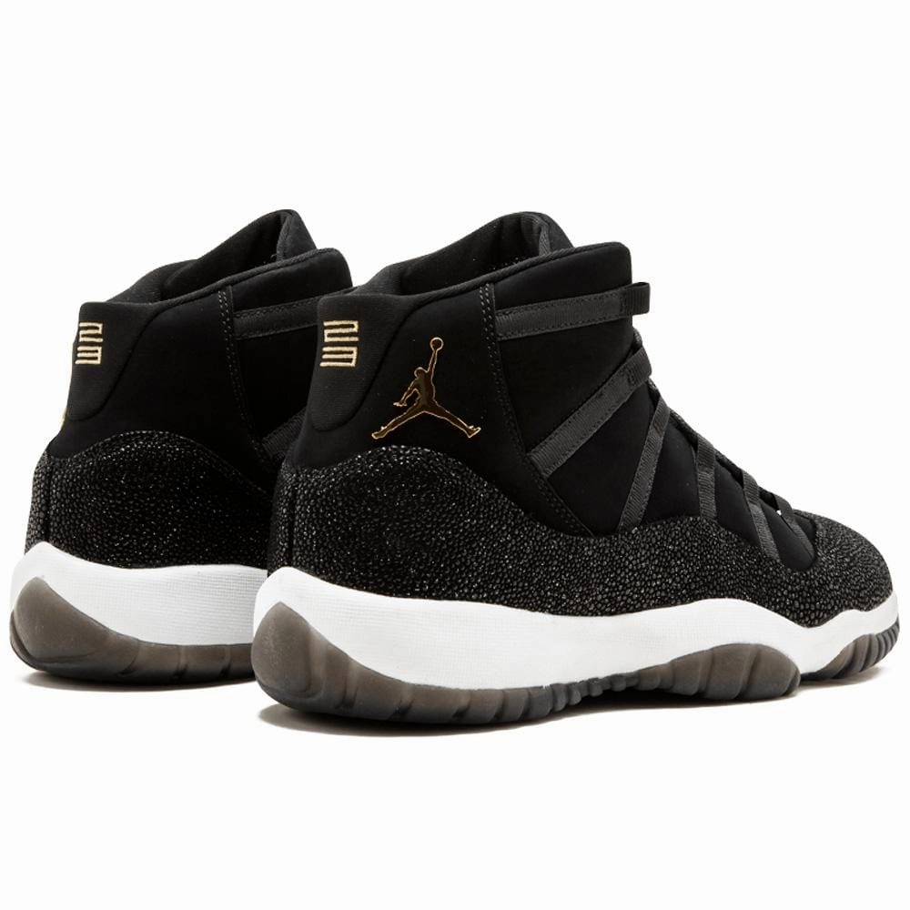 Air Jordan 11 HC Heiress GG Black-Metallic Gold Bold classic sport shoes