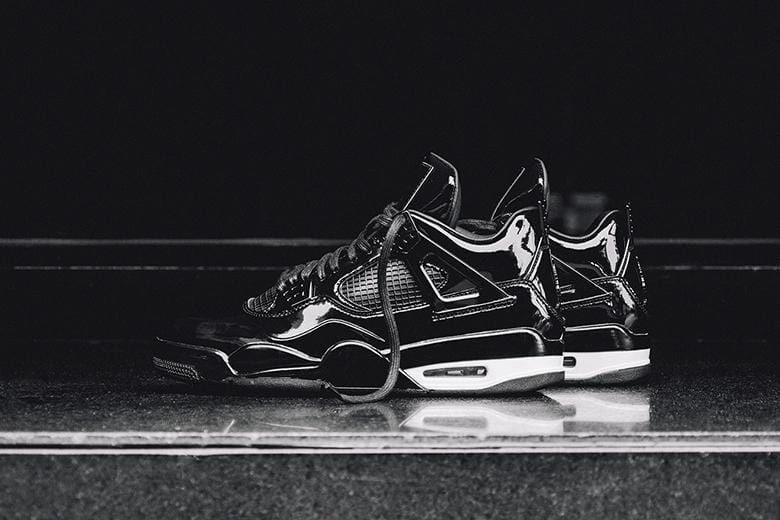 Air Jordan 11 LAB4 Black & White Bold classic sport shoes