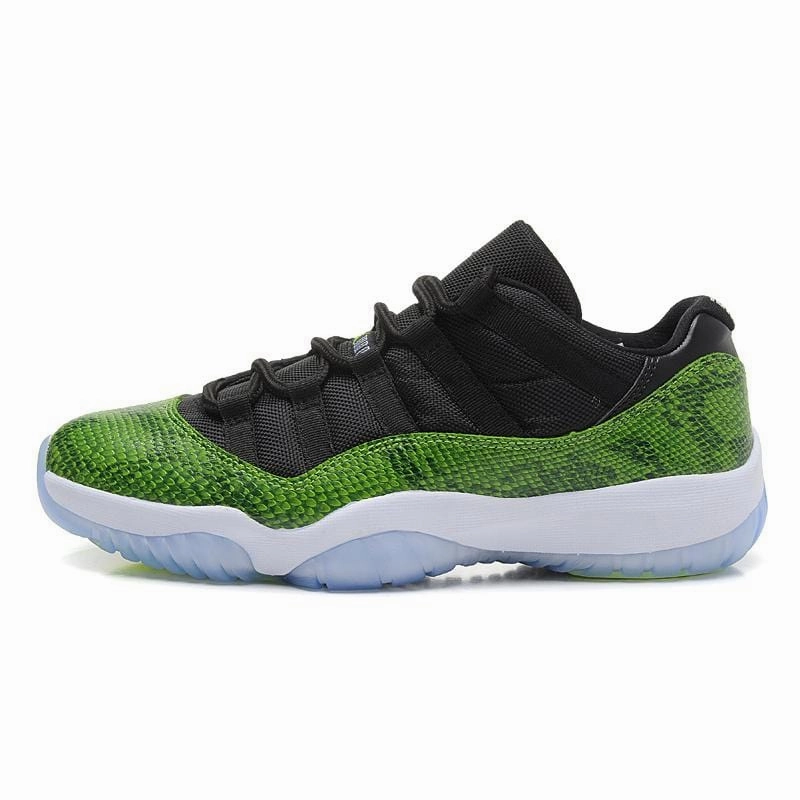 Air Jordan 11 Low Green Snakeskin Jordan 11 high-cut heritage sneakers