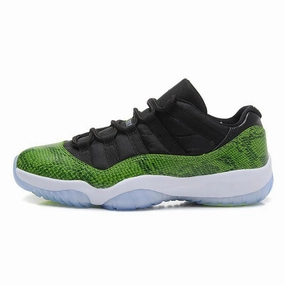 Air Jordan 11 Low Green Snakeskin Jordan 11 high-cut heritage sneakers