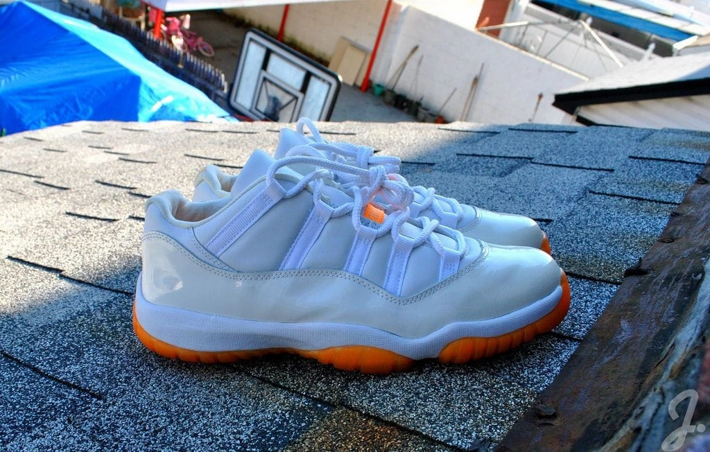Air Jordan 11 Low GS Citrus Bold classic sport shoes