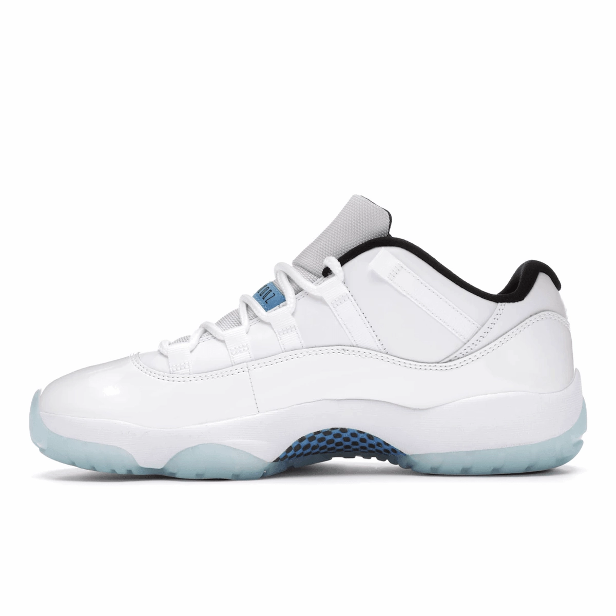 Air Jordan 11 Low Legend Blue Glossy finish retro sneakers