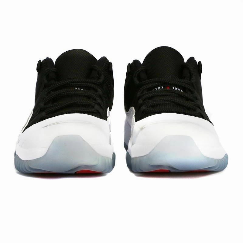 Air Jordan 11 Low Retro White-Black-True Red Bold classic sport shoes