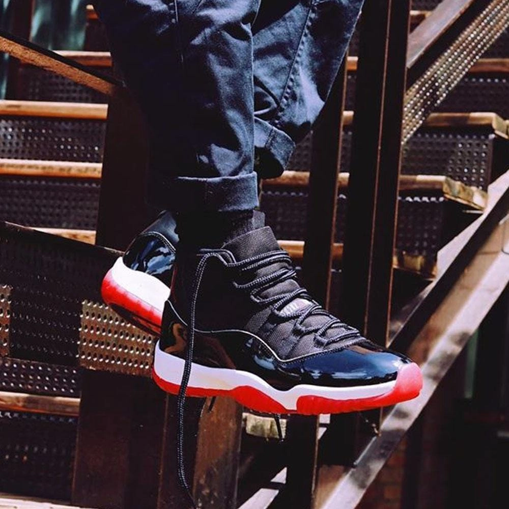 Air Jordan 11 Retro 'Bred' 2019 Bold classic sport shoes
