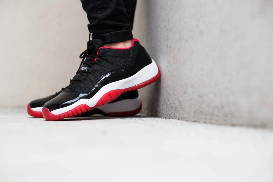 Air Jordan 11 Retro Bred Bold classic sport shoes