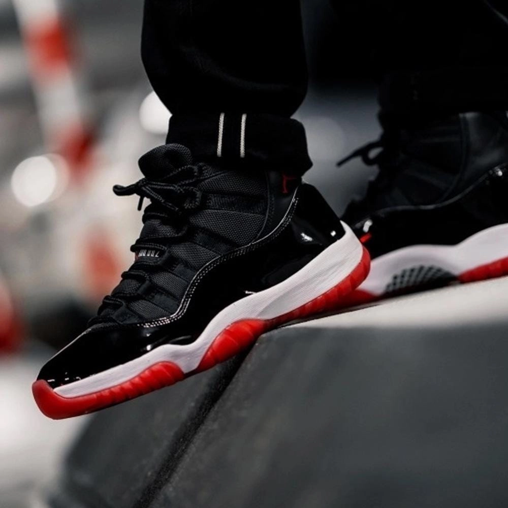 Air Jordan 11 Retro GS 'Bred' 2019 Bold classic sport shoes