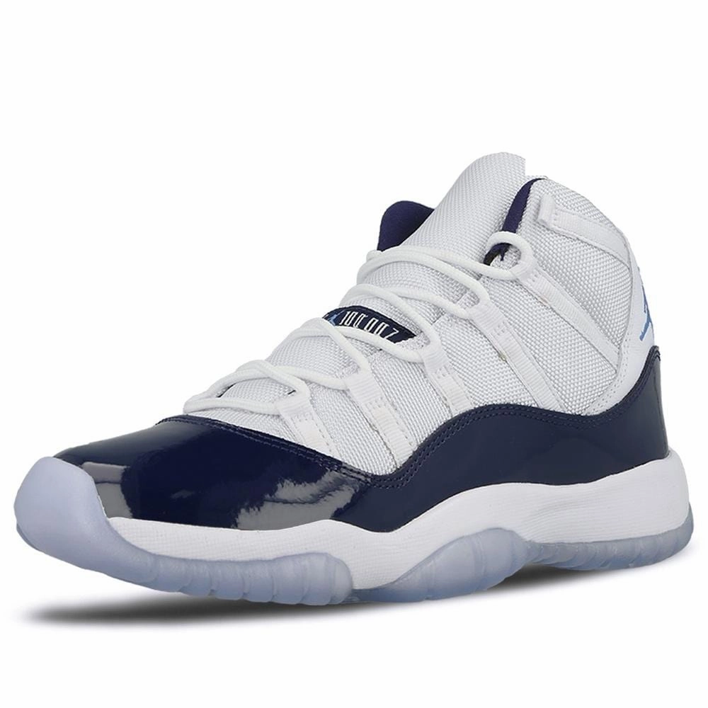 Air Jordan 11 Retro GS White-Midnight Navy  Win like 82 Bold classic sport shoes